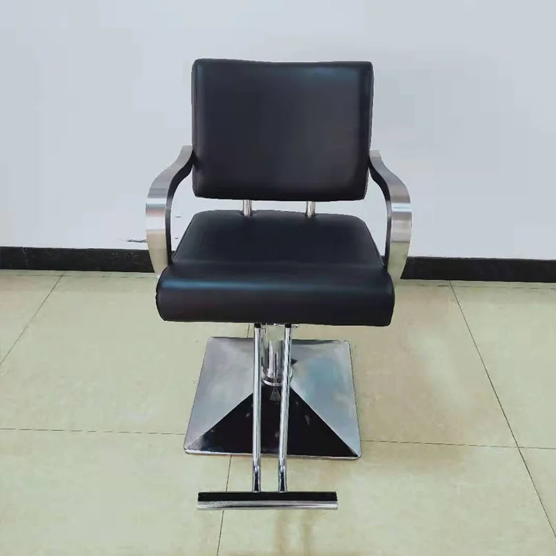 Fold down shaving with pedal retro high-end oil head barber shop hair cutting chair
