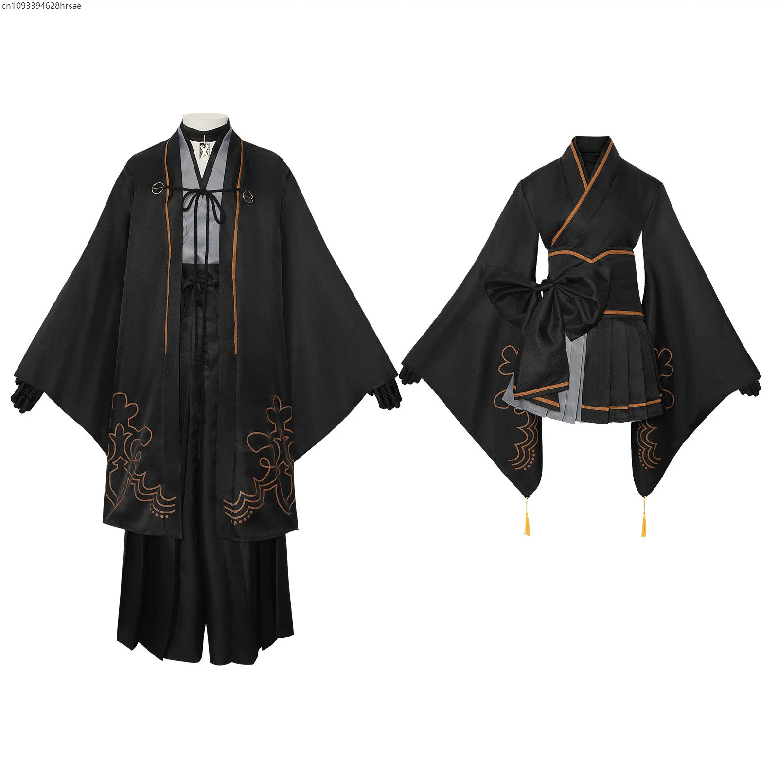 

Game Cosplay Costume Anime Sister Kimono Suit Battle Suit Dress Stage Costume Halloween Party Outfit for Women Men