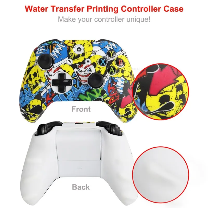 Silicone Cover For Xbox One X/Slim Controller Gamepad Rubber Skin Protective Case For Xbox One Slim Joystick Thumb Grips Caps