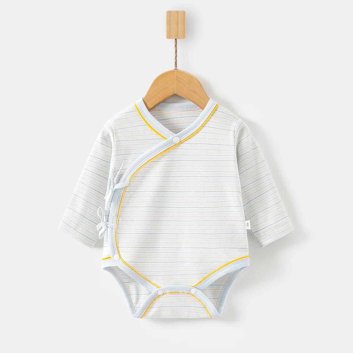 Neugeborenen-Strampler Baby Frühling und Herbst Dreieck-Strampler Baby Baumwolle Langarm-Overall Vier Jahreszeiten Klasse A Strampler