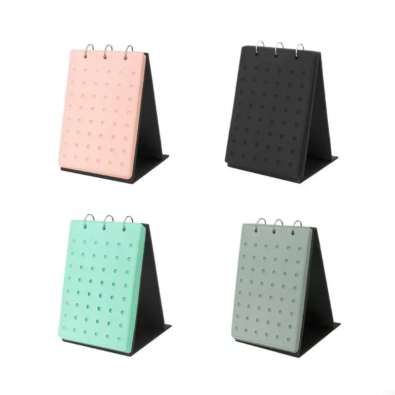 

Sturdy Felt Jewelry Books Case with Large Capacity for Accessory Storage C71A