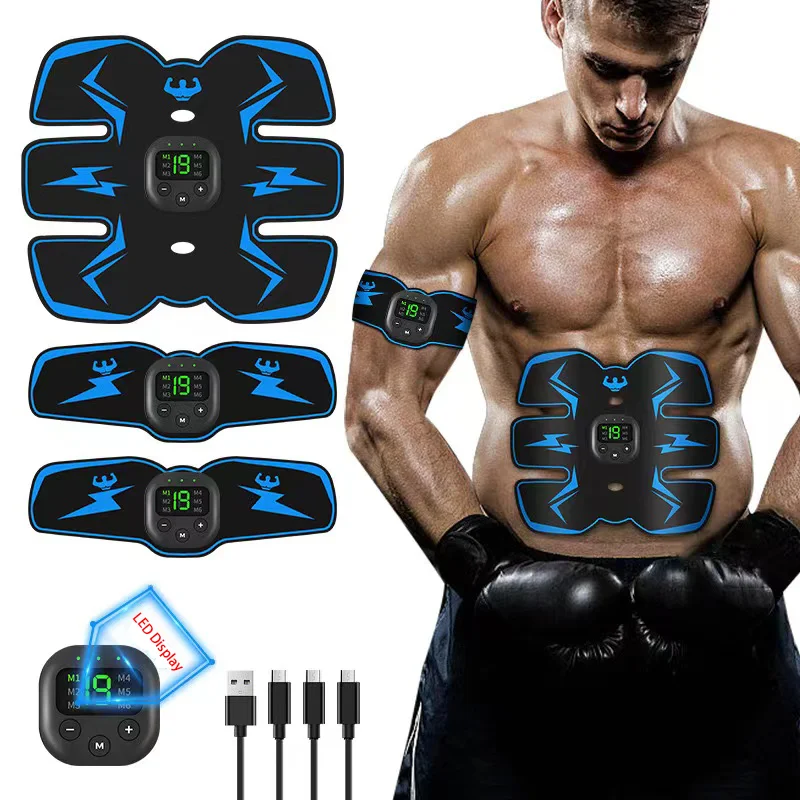 Smart EMS Wireless Muscle Stimulator Fitness Trainer Abdominal Training Electric Weight Loss Stickers Body Slimming Massager