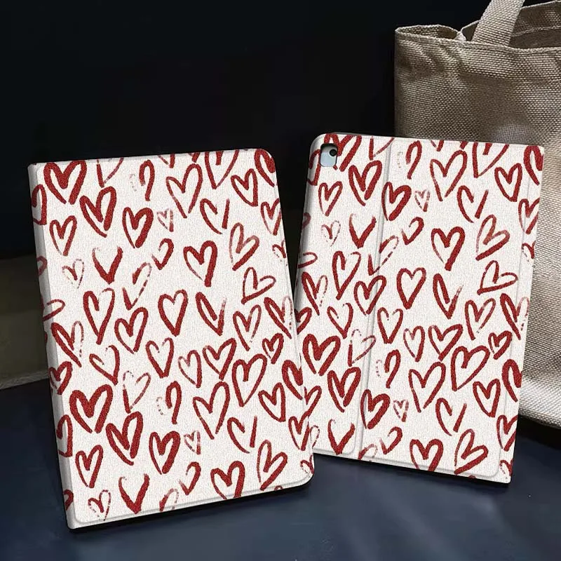 

Red Lipstick Kiss Print Gift Tablet Case For Apple iPad Air Pro mini 1 2 3 4 5 6 7 8 9 11 M2 M3 M5 M4 5th 6th 7th 10th 11th