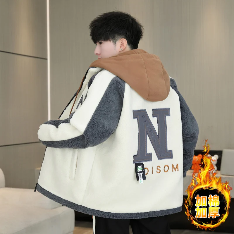 

Мужская зимняя утепленная хлопковая куртка с капюшоном, теплая, повседневная, большого размера, с длинными рукавами, на молнии