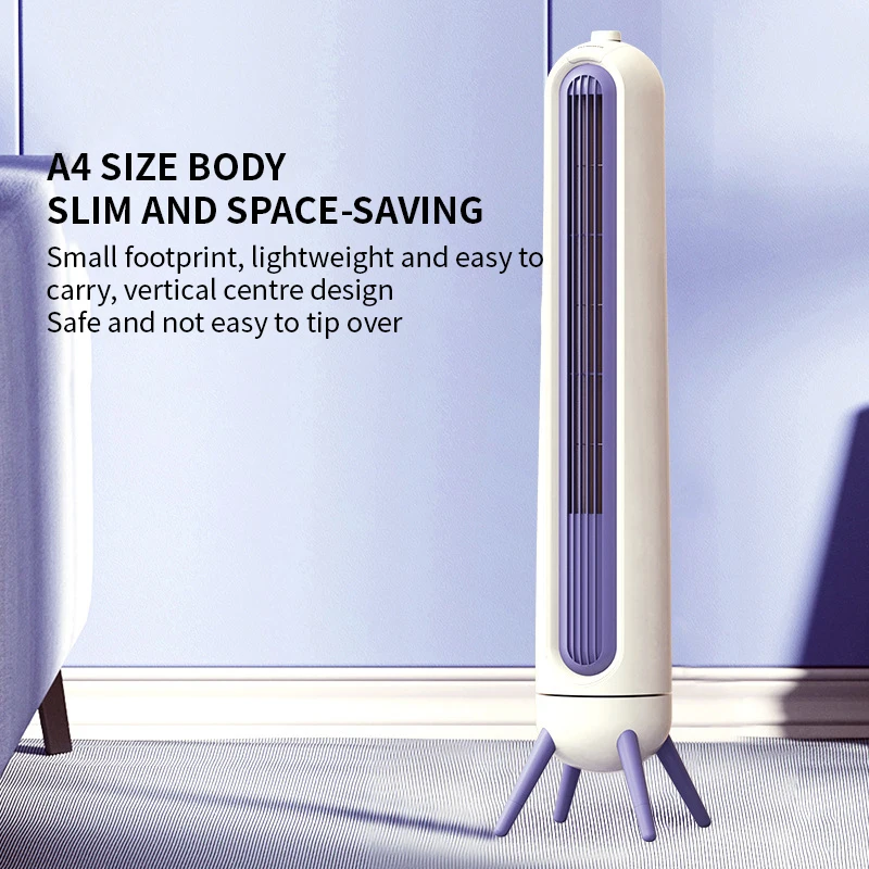 مروحة كهربائية صامتة بدون شفرات ، برج رأسي منزلي عالي الرياح ، مروحة قائمة على الأرض ، هدية مكتب ، رأس هز 80 درجة