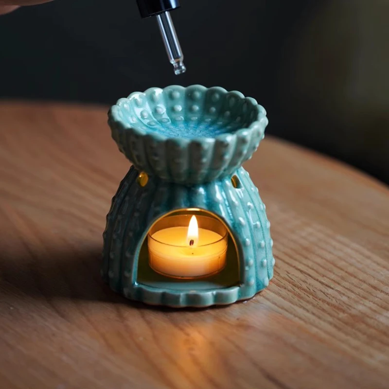 Aromatherapy Stove Candle Holder Dry Burn Candles Essential Oil Aromatherapy Lamp Ceramic Powder Incense Burner