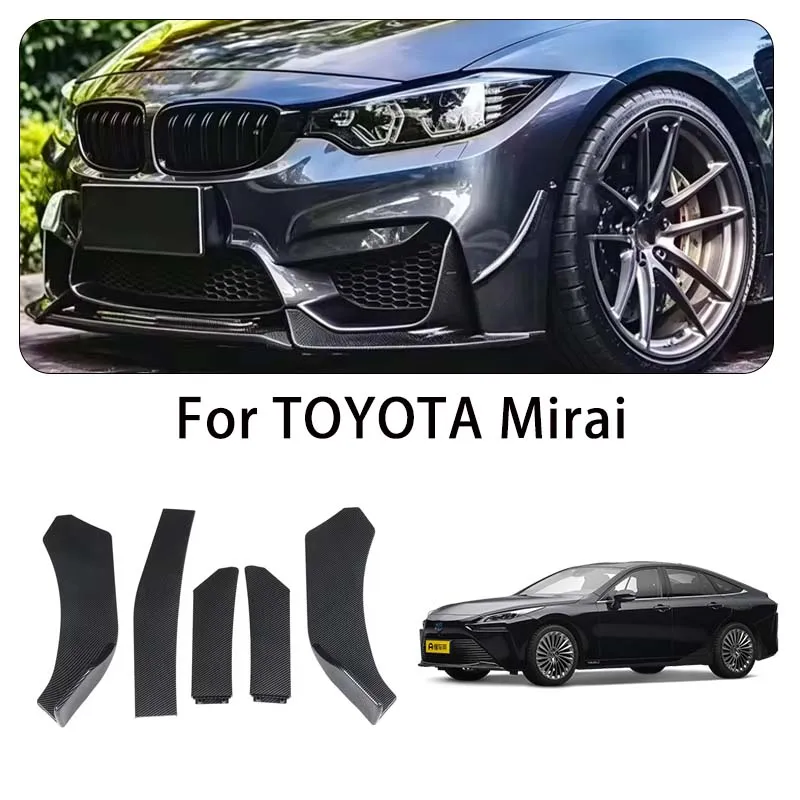 For TOYOTA Mirai body kits 5-Segment Adjustable Front Bumper Lip Splitter Body Kit