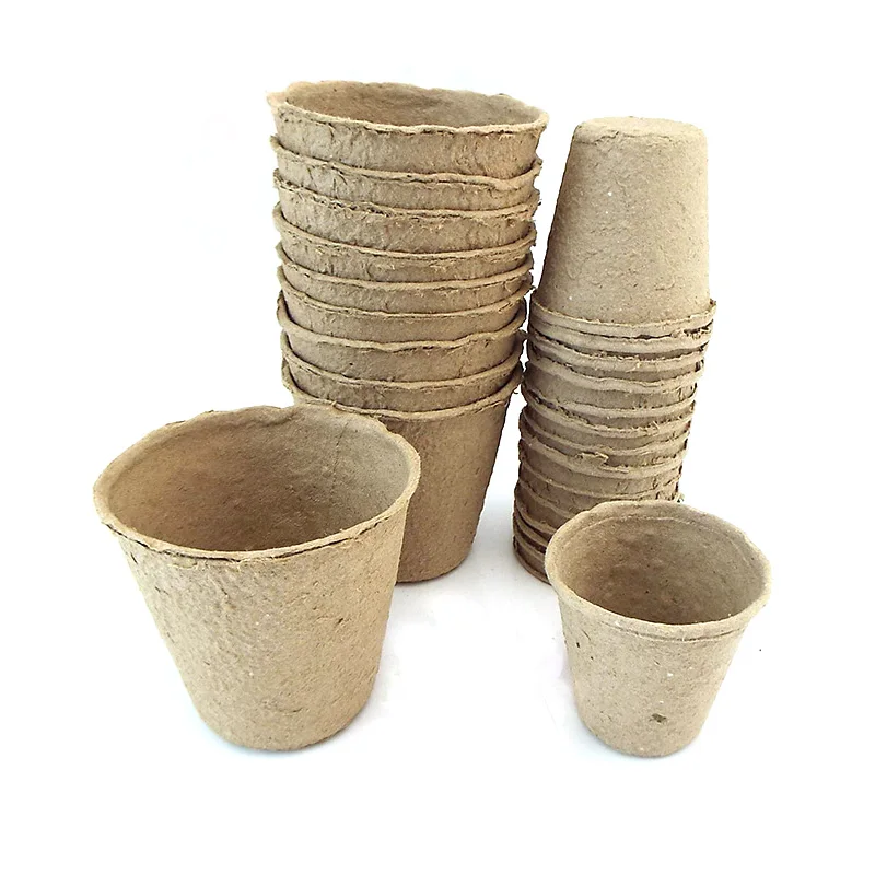 Biodegradable 6cm 8cm Paper Plant Nursery Pot Plant Starter Cups Planter Kit Organic Eco-Friendly Cultivation Garden Tools v27