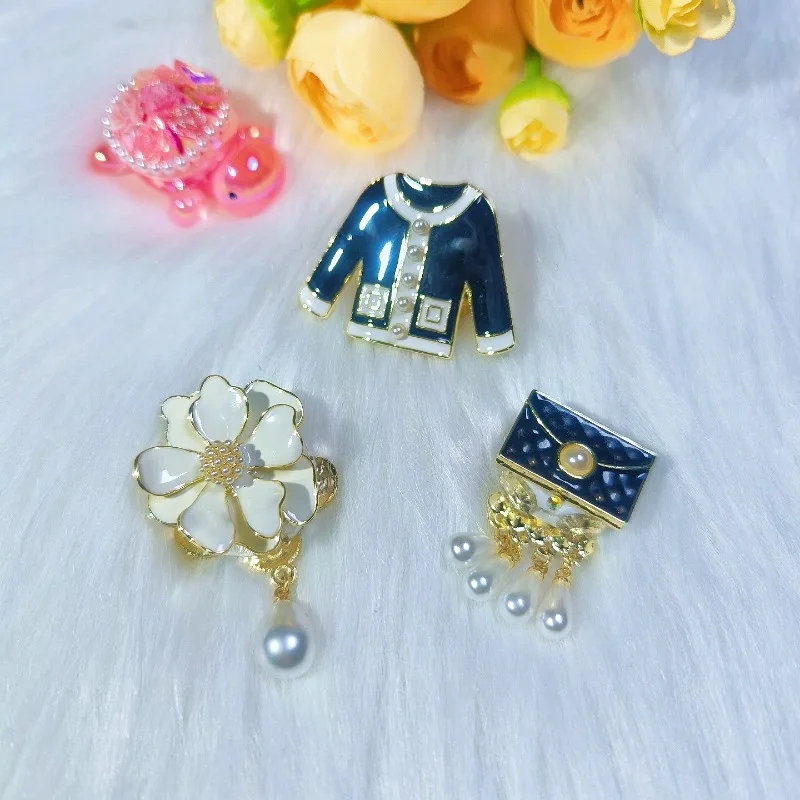 

Fancy Beads Hand MadeIns Handmade Retro Small Fragrant Wind Set Camellia Tassel DIY Phone Chain Bead Pen Clay Bead Accessories F