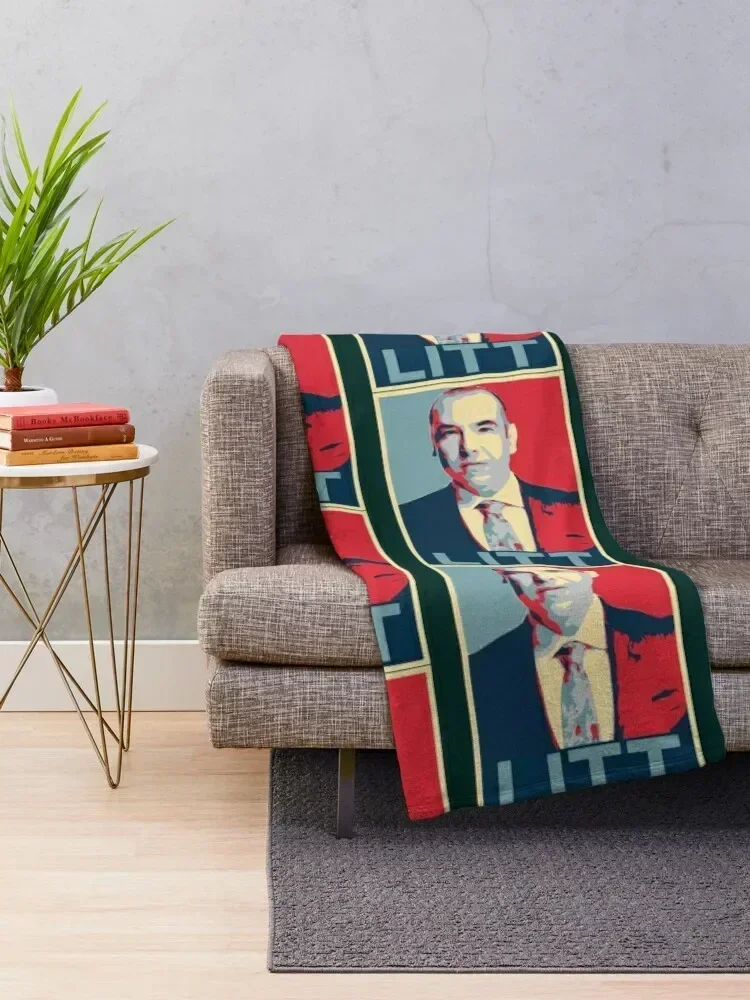 Louis Litt vintage art Throw Blanket Bed Fashionable warm winter Plaid on the sofa Blankets