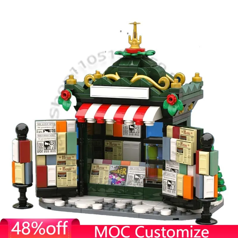 

Набор из 419 деталей: Модульный конструктор «Рождественский киоск» для пар, развивающая игрушка DIY, популярный подарок на Рождество