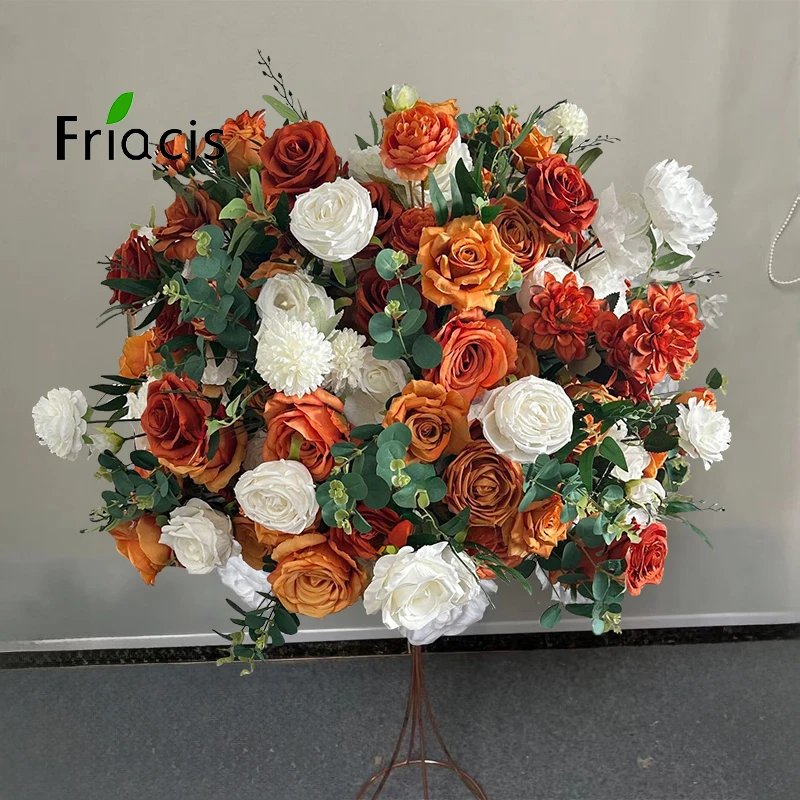 Plantas verdes rosas personalizadas de 90cm, bola de flores artificiales grande, centros de mesa de boda, decoración de mesa, flores, accesorios para eventos y fiestas