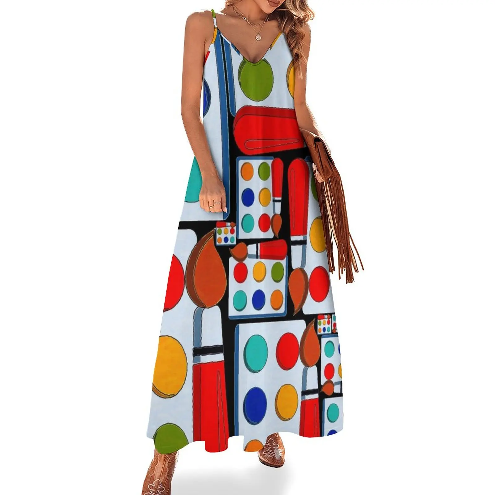 

i, art Sleeveless Dress women's evening dresses ladies dresses for special occasions