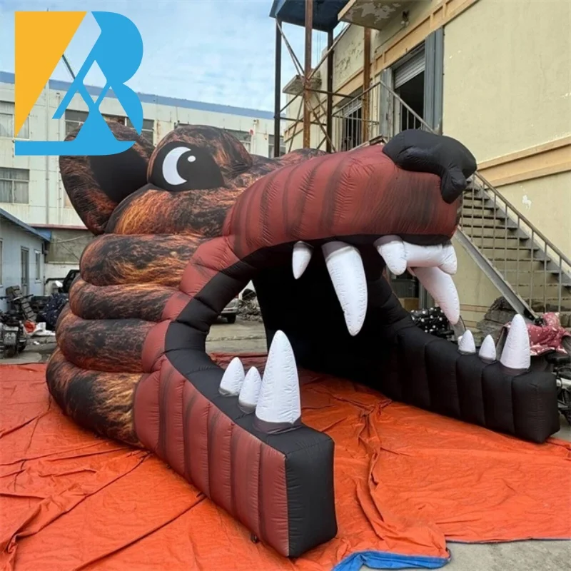 

Customized Outdoor Activity Large Inflatable Brown Bear Tunnel for Event Organizers Toys