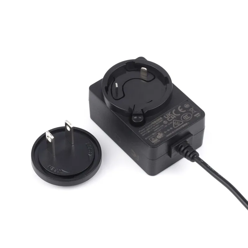 Power supply, power adapter, 12V/1A, DC jack output, OD 5.5mm, ID 2.1mm, Option For US / EU / UK Plugs