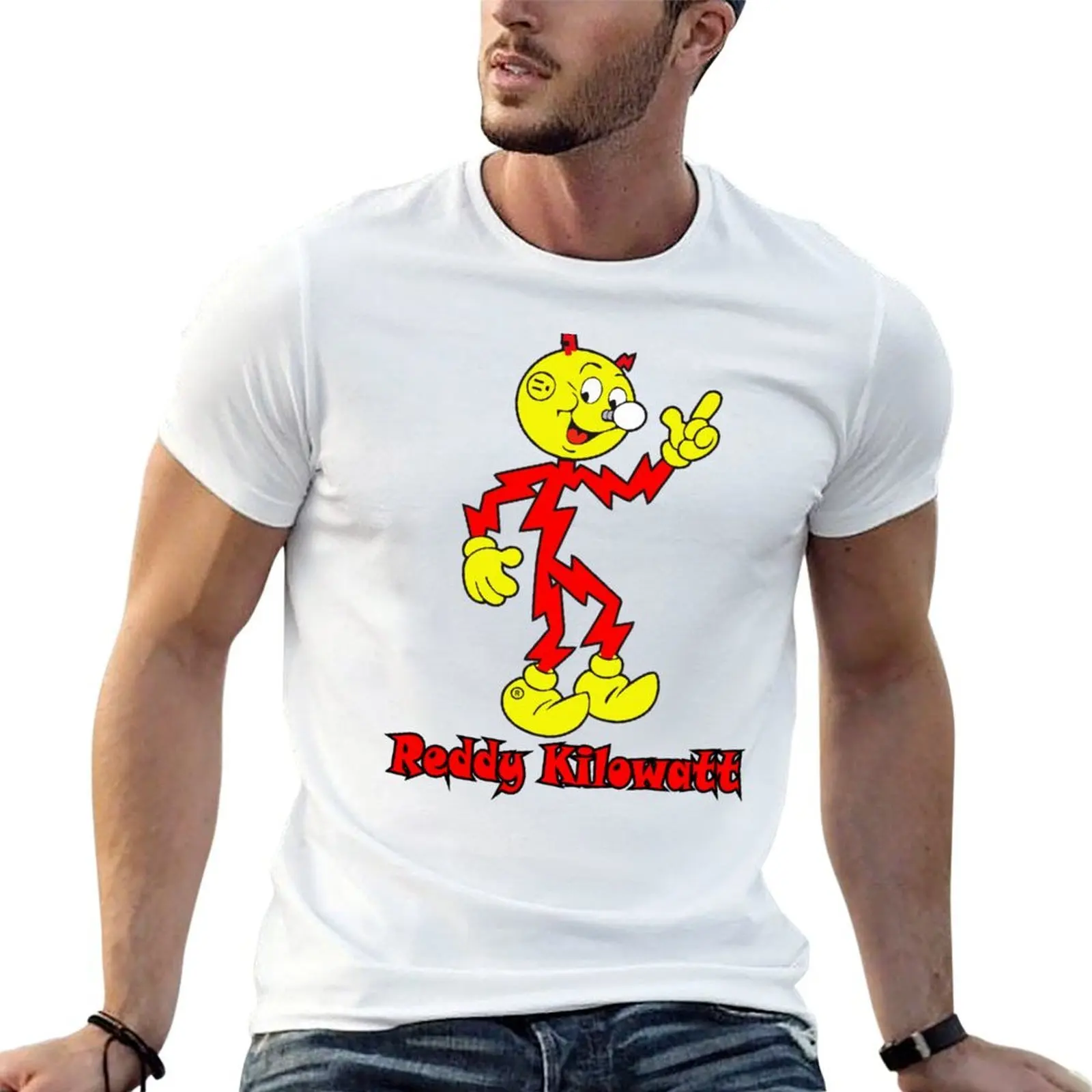 Reddy Kilowatt T-Shirt rapper graphic tees anime shirt plus size men clothing