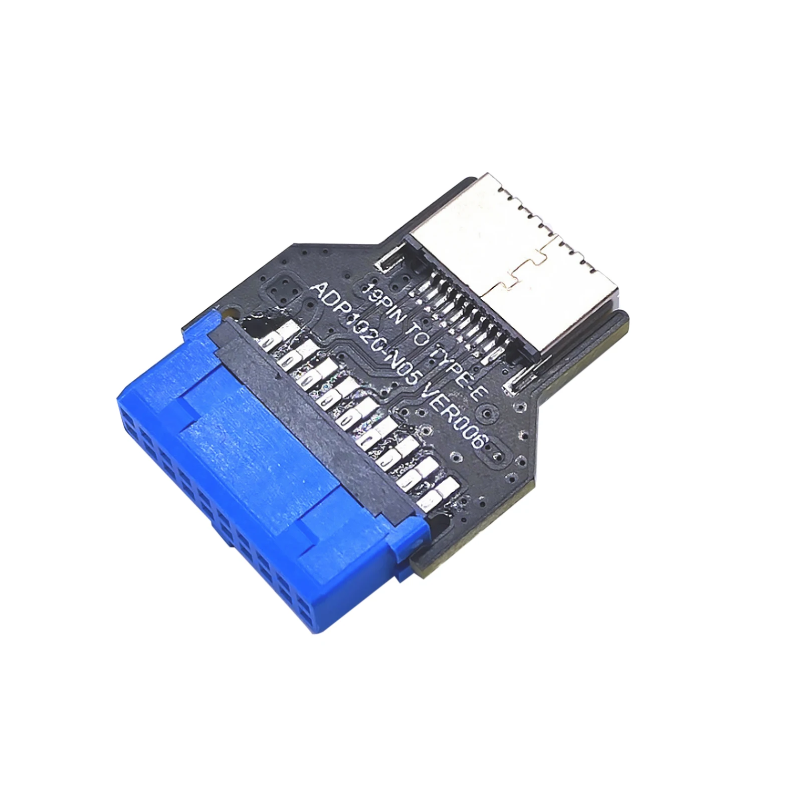 USB Internal Header 19Pin to 20Pin Type C Front A Key Interface Converter USB3.0 19Pin to USB 3.2 Type E Adapter For Motherboard