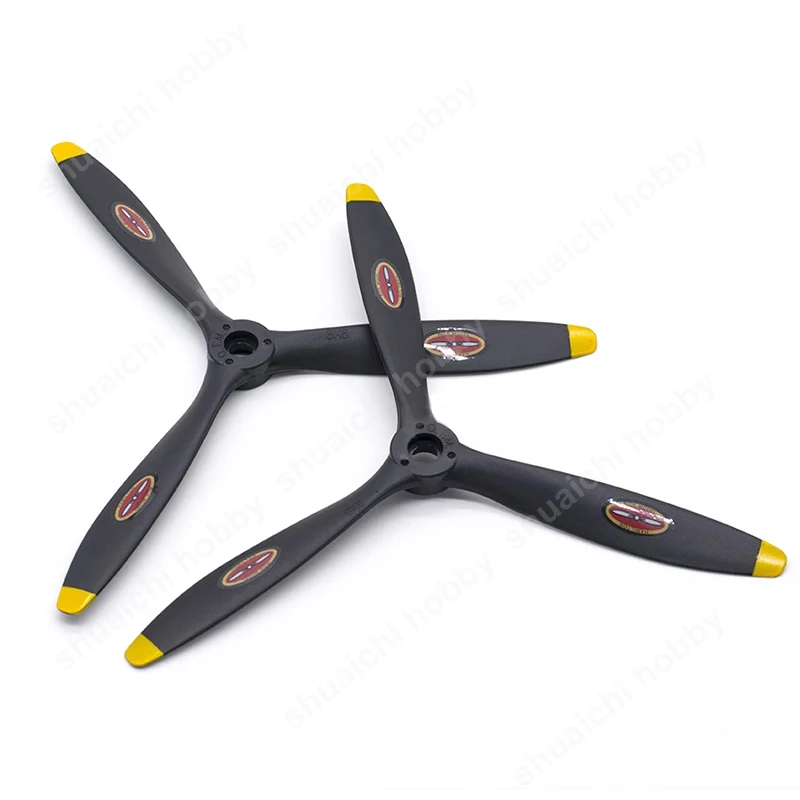 1PCS RC Emulated Airplane Model 8060 9060 1060 1170 1370 3 Blades Propeller Carbon Nylon for Electric/Methanol Gasoline Engine