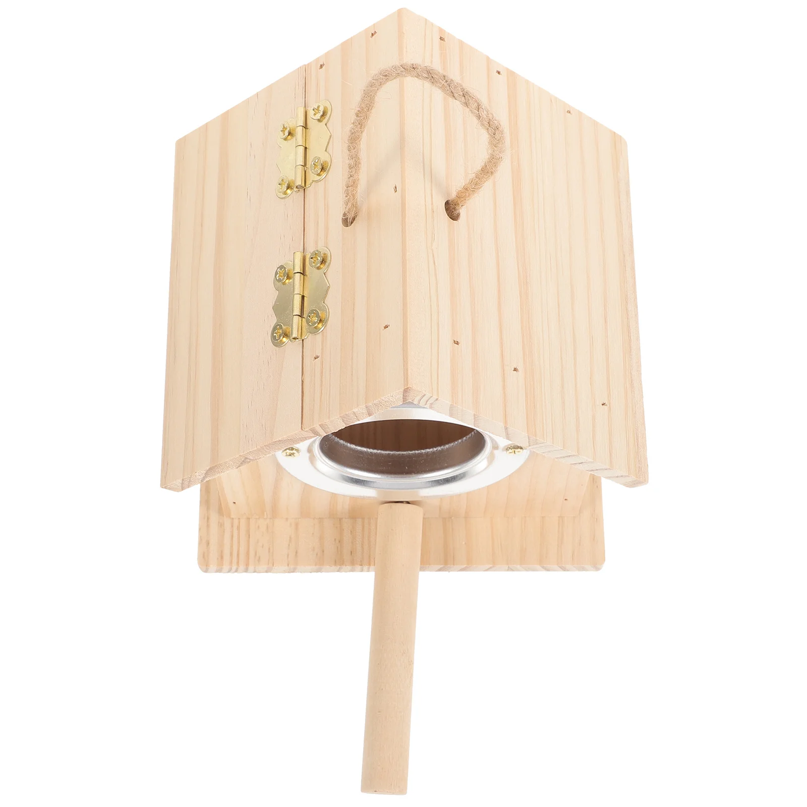 

Parakeet Nest Box Wooden Bird House Durable Comfortable Bird Breeding Box Hanging Outdoor Nest Parrot Parrot Wood House
