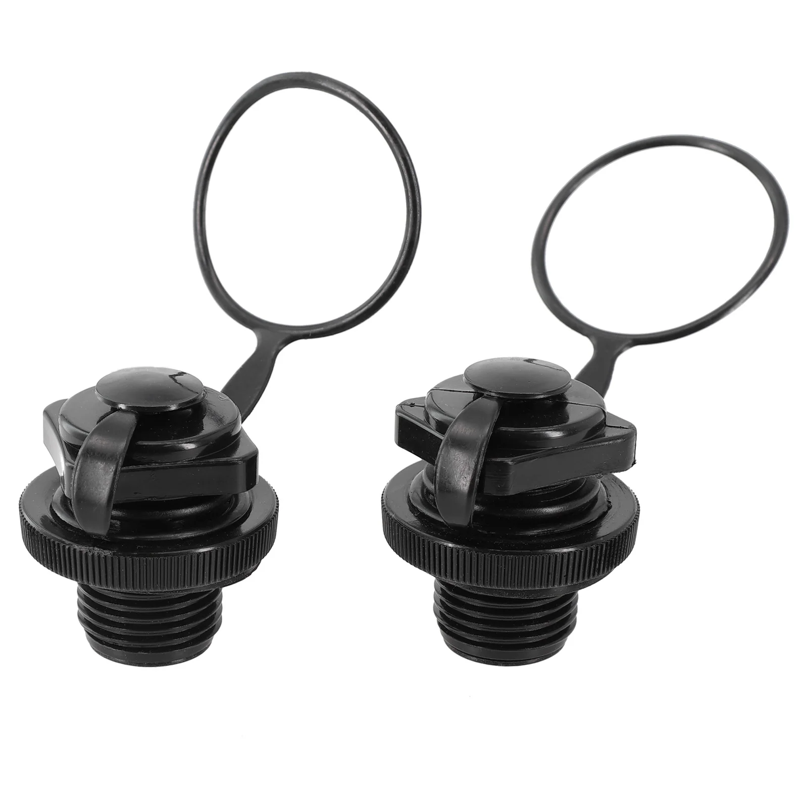 

2pcs Air Valve Hot Sale Inflatable Kayak Screw Air Valve Replacement Spiral Air Plugs Leak-proof Design One-way Inflation Parts