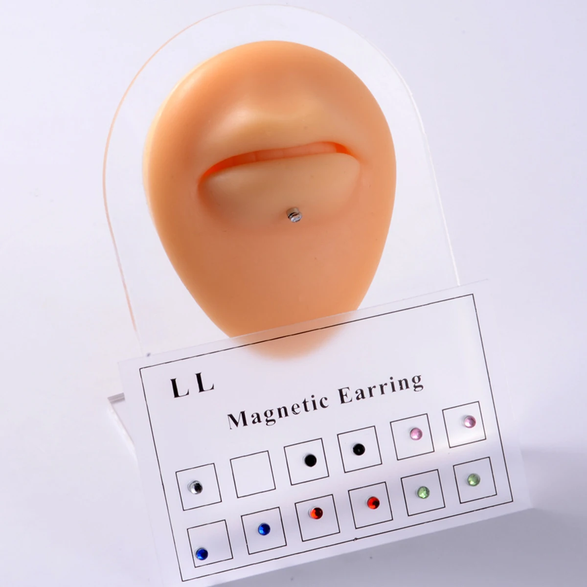 12pcs Hole-less Nose Studs Non-Piercing Drilling Magnetic Magnetic Lip Studs Small Ear Studs Small Size Ear Bone Studs