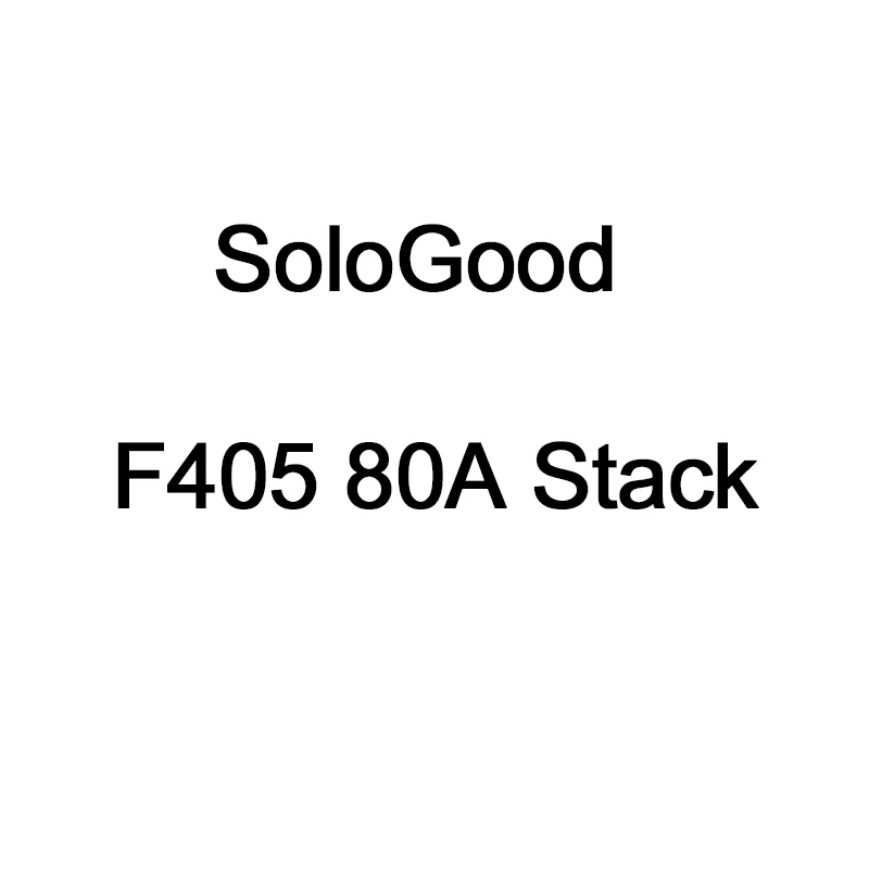 SoloGood F405 80A Stack F722 80A Stack  Flight Control Suitable for 13 inch FPV Freestyle