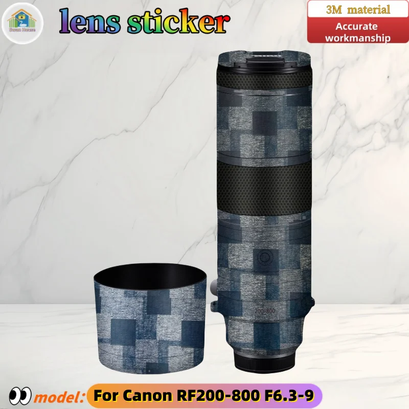 

RF200800F6.3 For Canon RF200-800 F6.3-9 Camera lens sticker, DIY skin, Precision tailoring wear-resistant protective film