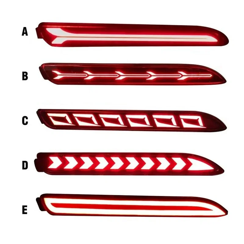 2 قطعة LED الوفير عاكس أضواء لتويوتا RAV4 كامري الذيل/الفرامل مصابيح الضباب الخلفي و ديناميكية بدوره مصباح إشارة 12 فولت 2006-2020 #2