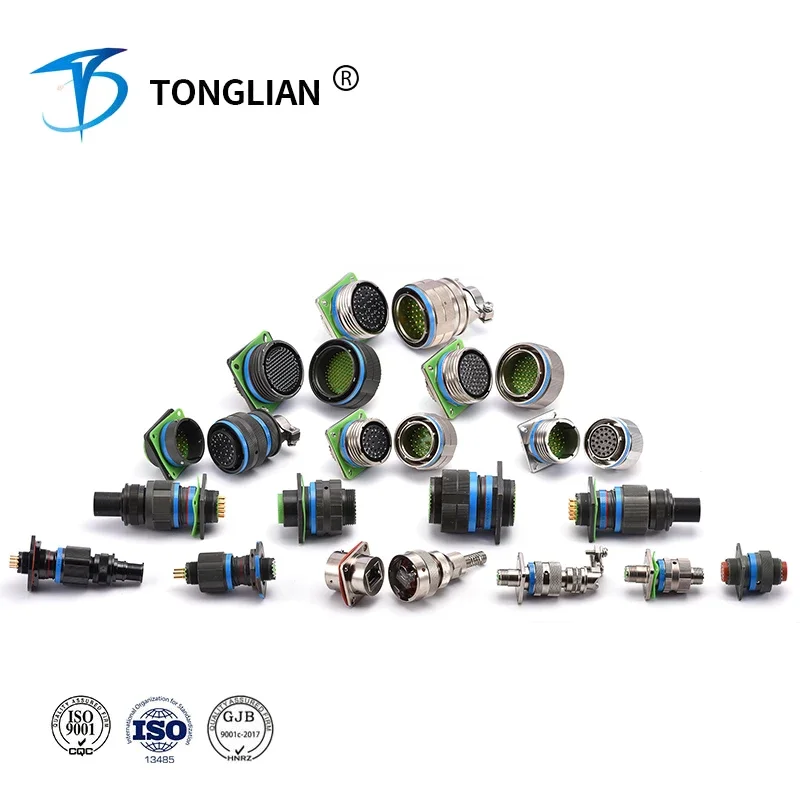 Manufacturer of D38999 J599 Straight Series TT38999 II III Push Pull Circular Aviation Connector
