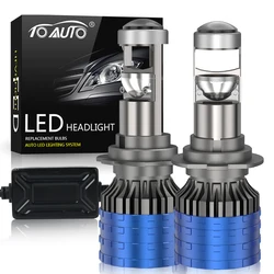 H4 H7 Led Mini Projector Lens H8 H11 Canbus 9005 HB3 9006 HB4 Car Headlight Bulbs 120W Auto Lamp 12V 24V 6000K