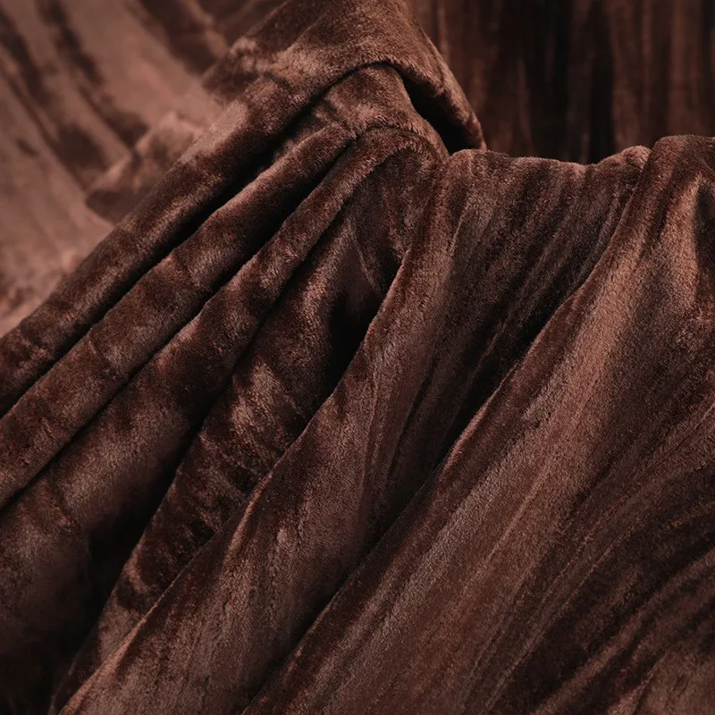 

320G elastic crinkled velvet fabric textured suit straight