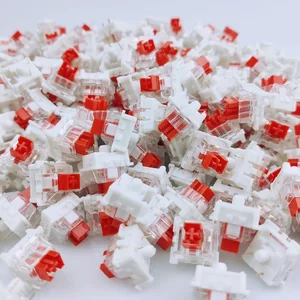 OutemuスイッチメカニカルキーボードBlack Blue Brown RedキースイッチCIYソケットSMD 3pin Thin Pins MXスイッチと互換性 8ベストセールスメカニカルキーボードレッドスイッチ-3