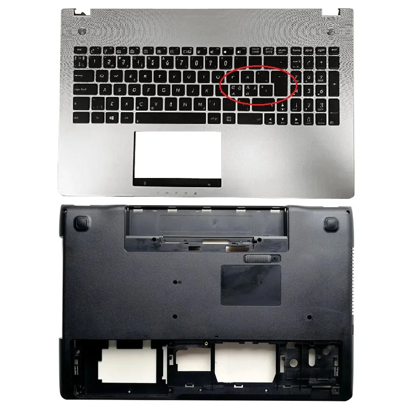 NEW Laptop  For ASUS N56 N56V N56VM N56VZ N56SL N56DP N56DY N56JK N56JN N56JR N56VB N56VJ Palmrest Backlit keyboard/Bottom Case