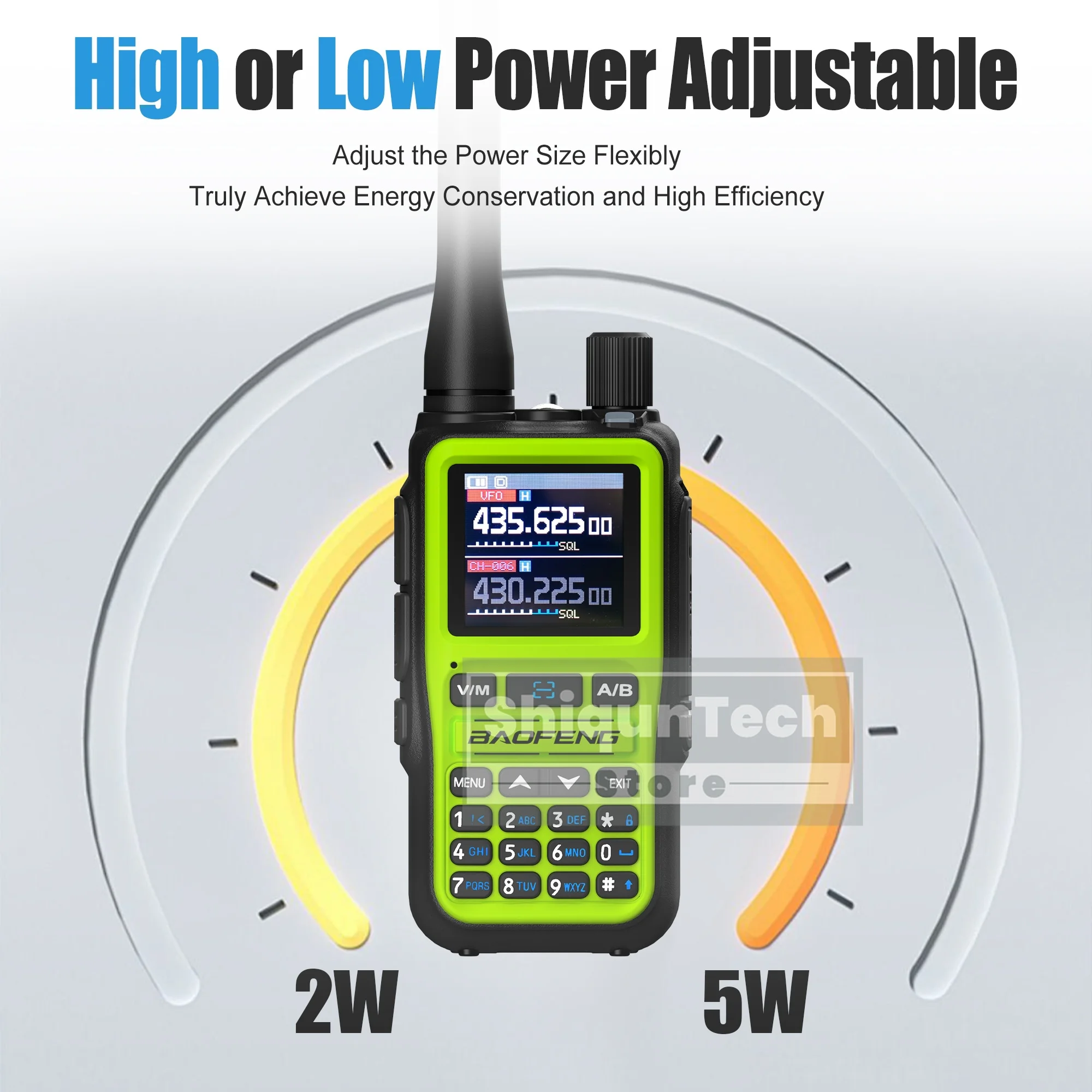Baofeng 5R Mini Bluetooth Programming Ham Radio 5W UHF/VHF Dual Band AM FM Dual PTT Wireless copy frequency 5RMINI Walkie Talkie