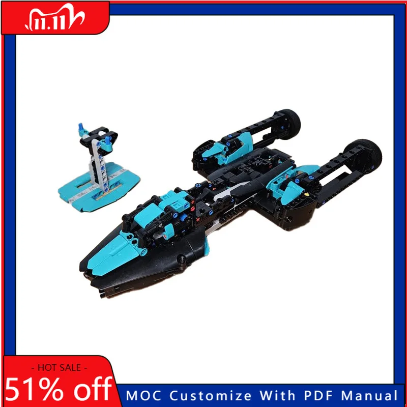 

486 шт., серия Star Battle MOC, креативный Y-образный истребитель, модель строительного блока, сделай сам, сборка, набор кирпичных игрушек, подарок на день рождения для детей