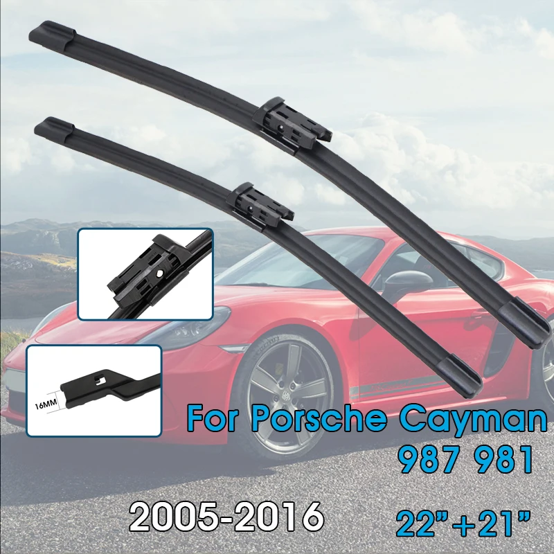 

Автомобильные щетки стеклоочистителя 22 "+ 21" для Porsche Cayman 987 981 2005-2016 лобовое стекло, щетки переднего окна, автомобильные аксессуары
