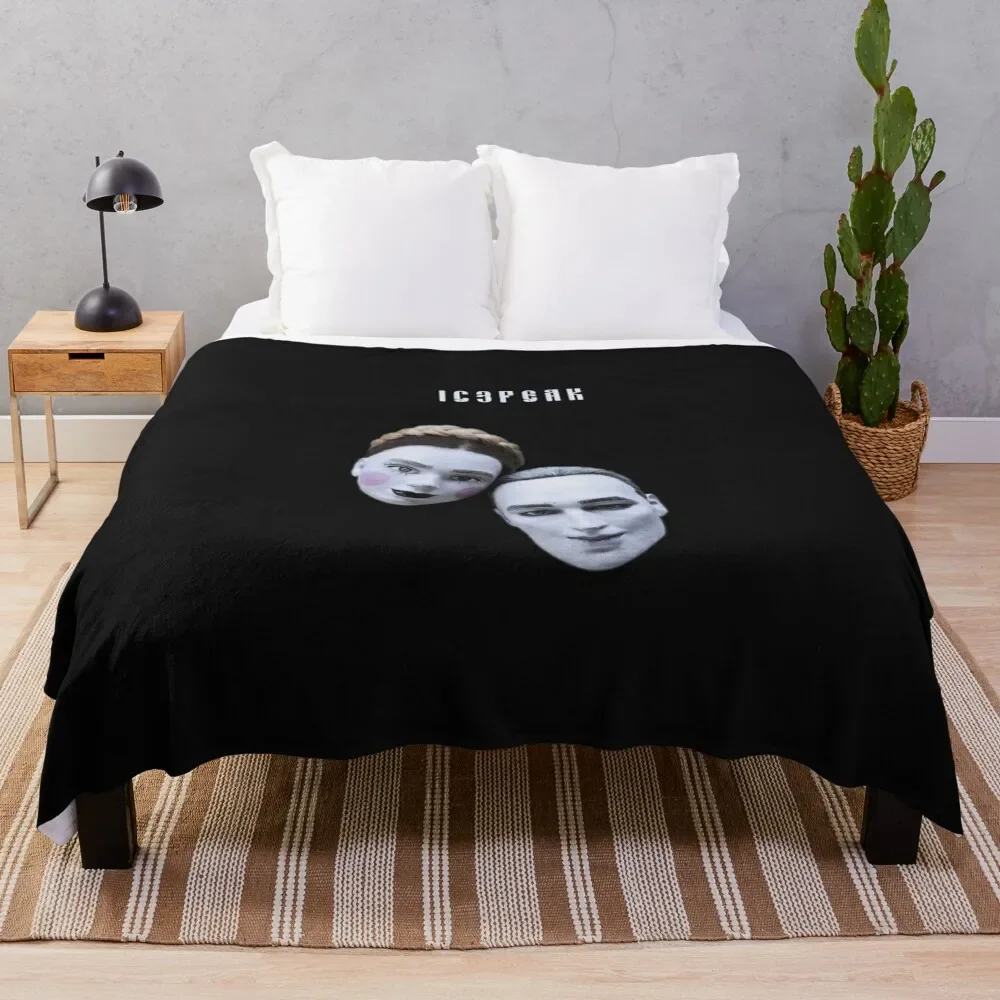 

IC3PEAK Essential T-Shirt Throw Blanket Outdoor Soft Blanket for Picnic Beach Camping