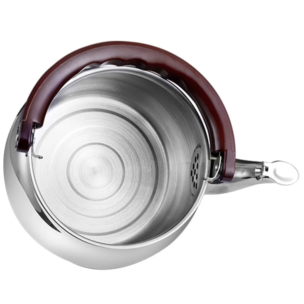 

MUCKLILY Stainless Steel Whistling Kettle for Gas Stove Camping Household Use Stovetop Tea Pot