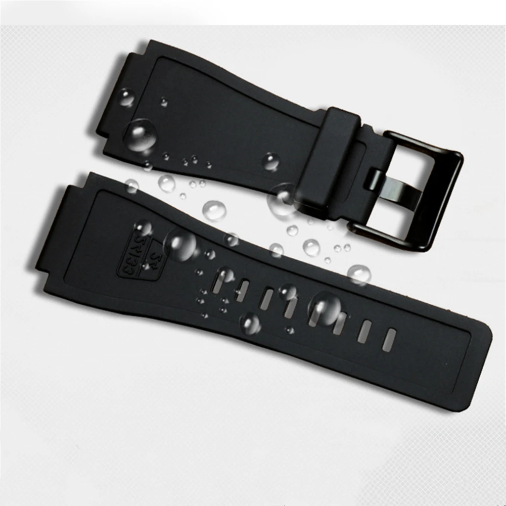 Strap Watch  for BELL&ROSS BR01 BR03 Silicone Watchband BELL ROSS BR01BR03 24MM Band