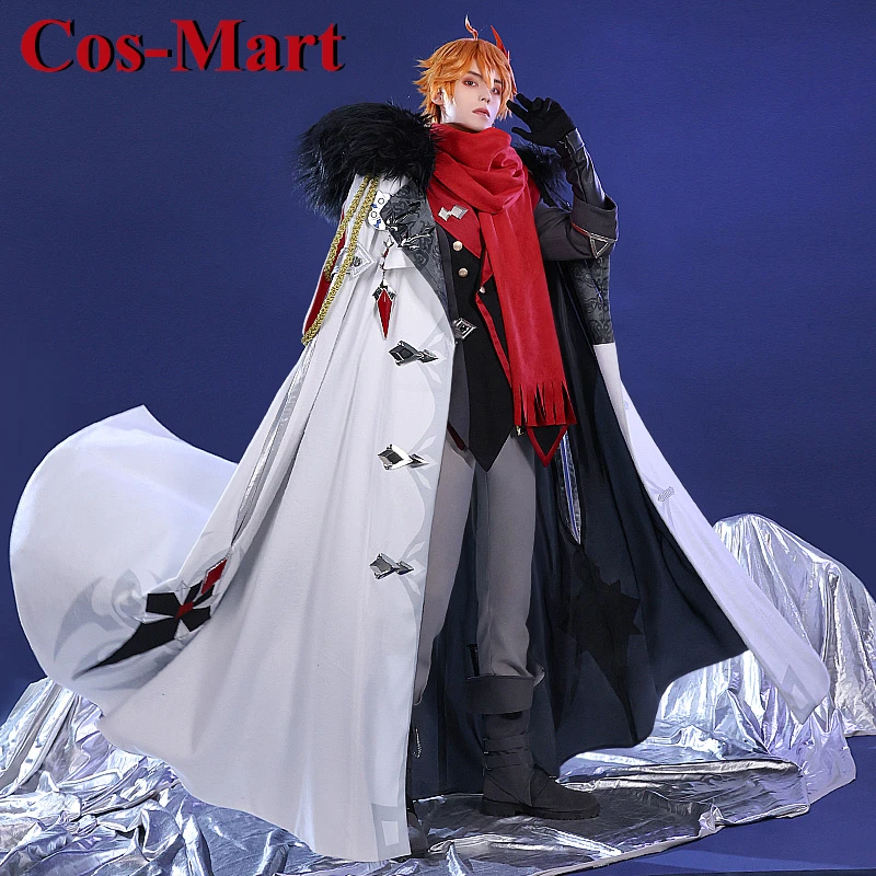 Cos-Mart Game Genshin Impact Tartaglia Cosplay Costume Fatui Executive Combat Uniform Activity Party Role Play Clothing S-XL