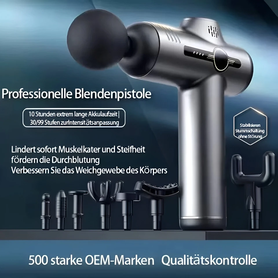 

Portable Fascia Gun Vibration Massage Gun For Body Neck Back Deep Muscle Relaxation Fitness Slimming One Head