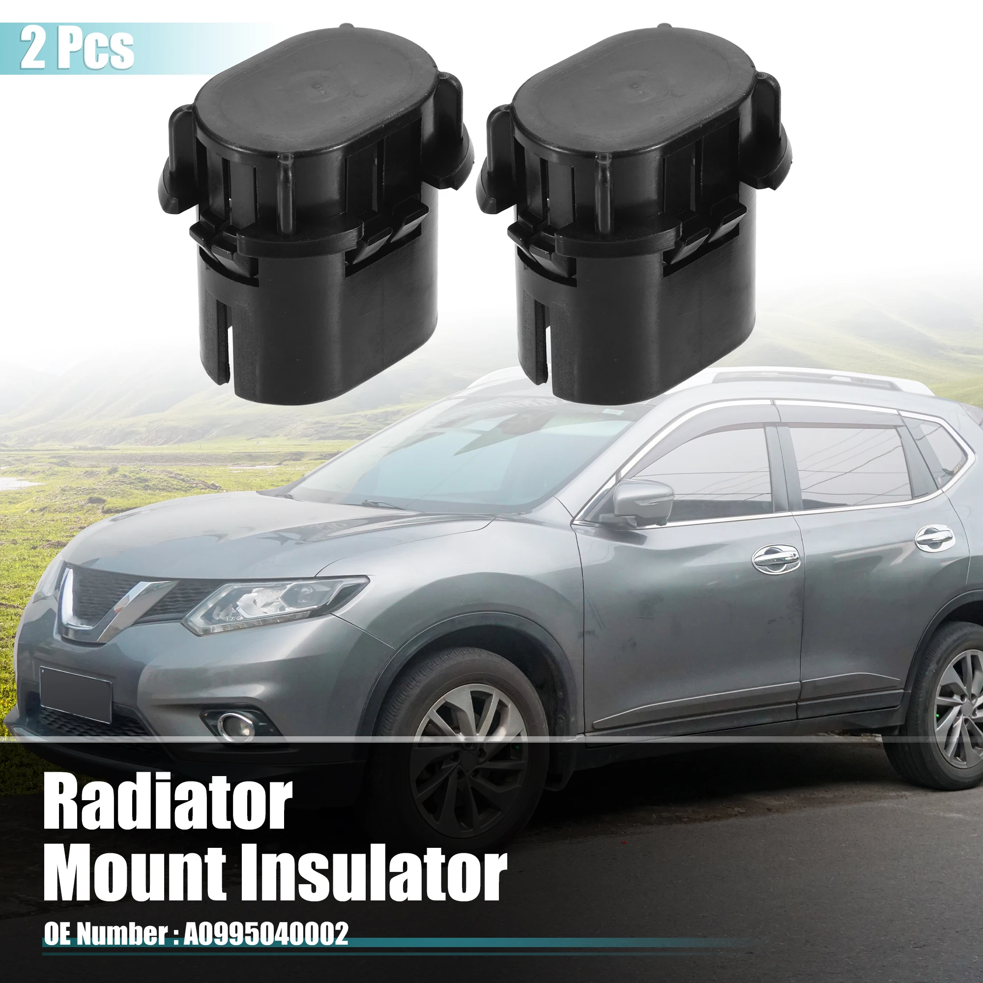 

UXCELL 2pcs Radiator Mount Insulator for Mercedes ML63 Compatible with AMG 07-14 No.A0995040002