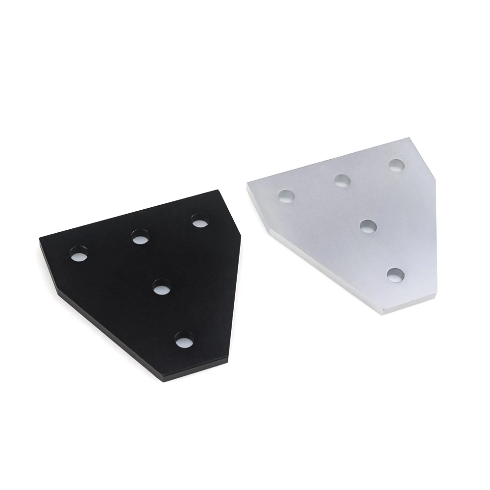 8pcs/lot 5 Hole T Shape  Joining Plate Joint Bracket Compatible for 2020/3030/4040 Aluminum Extrusion Profile