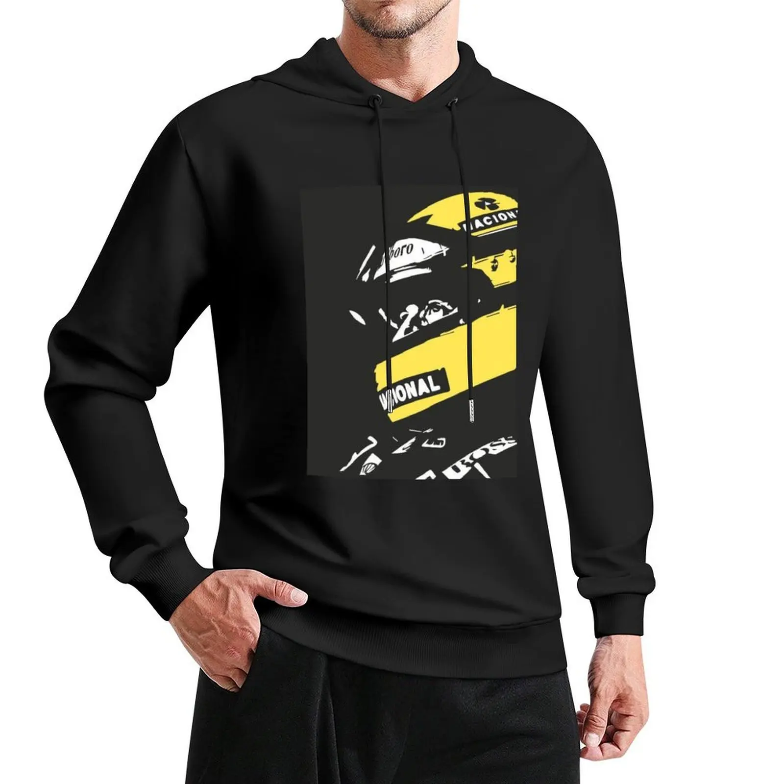 Ayrton Senna drawing Pullover Hoodie blouse winter clothes men clothing big size hoodie