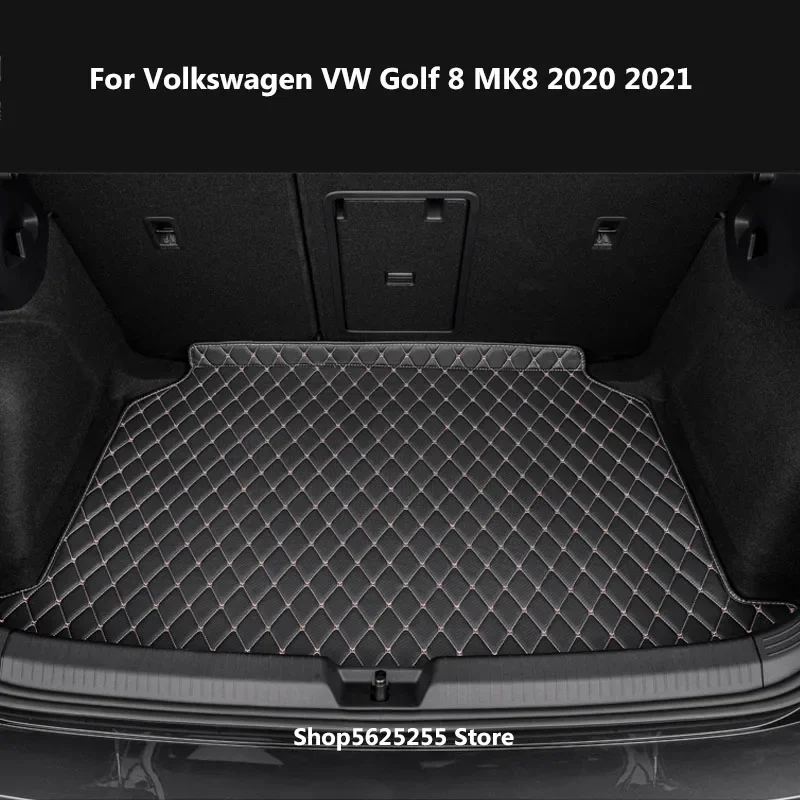 Trunk Mat For Volkswagen VW Golf 8 MK8 2020 Accessories 2021 Waterproof Full Encirclement Case Carpet Trunk Pat Protection