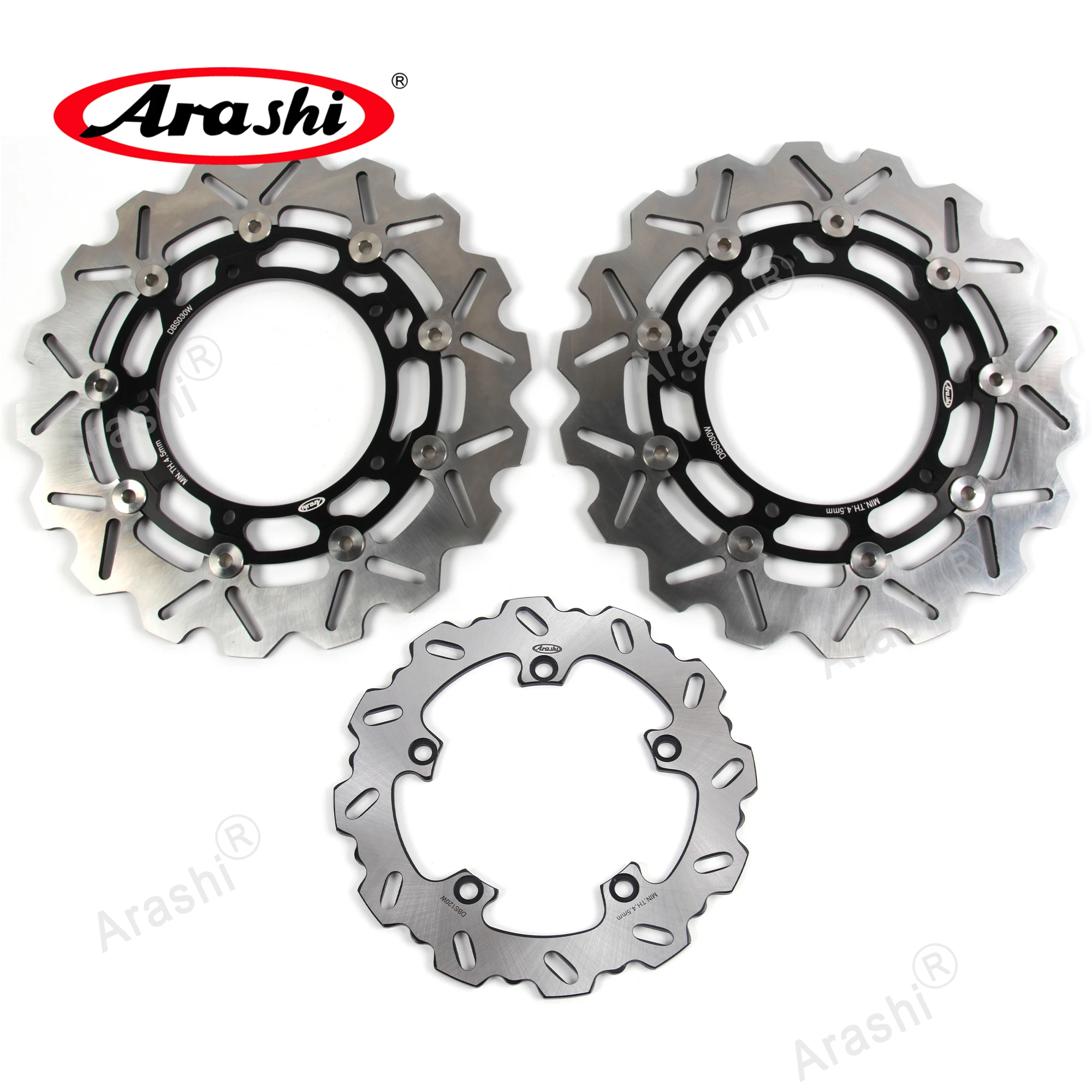 

Arashi 1 Set CNC Full Floating Front Rear Brake Disc Brake Rotor For YAMAHA MT09 MT-09 STREET RALLY ABS 850 2014 2015 2016