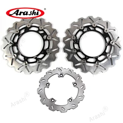 Arashi 1 Set CNC Full Floating Front Rear Brake Disc Brake Rotor For YAMAHA MT09 MT-09 STREET RALLY ABS 850 2014 2015 2016