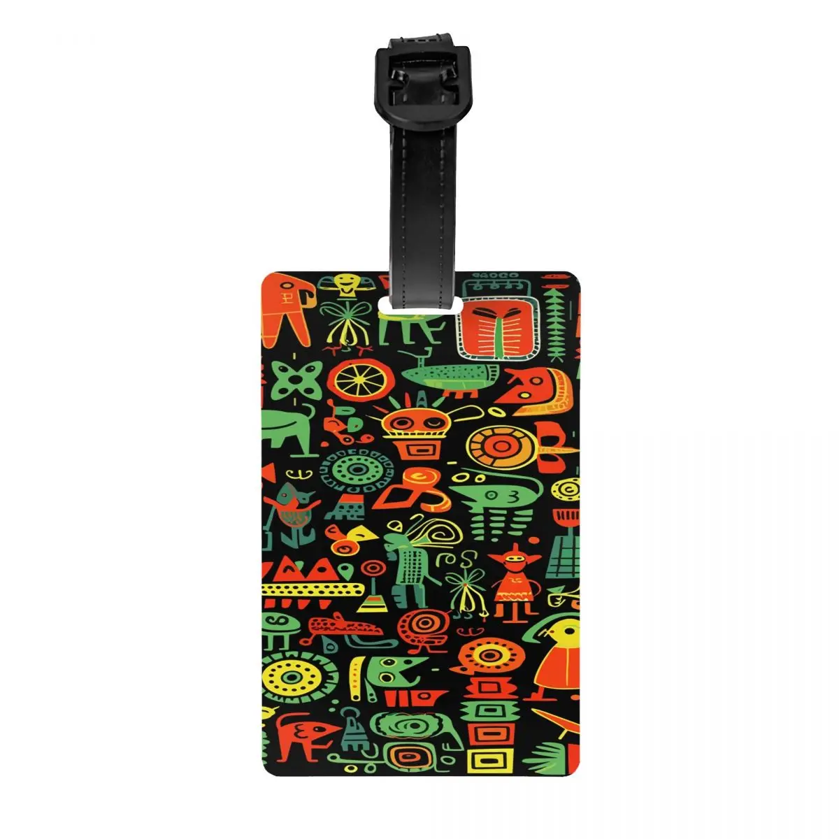 

Багажная бирка с узором культуры ЛГбо на заказ и именной картой, конфиденциальная обложка, идентификационная этикетка для дорожной сумки, чемодана