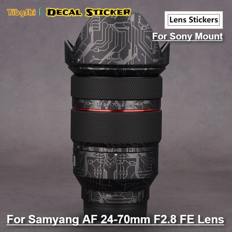 

Для Samyang AF24-70 F2.8 FE крепление для объектива наклейка для Samyang AF 24-70 мм F2.8 наклейка на объектив защитная пленка против царапин