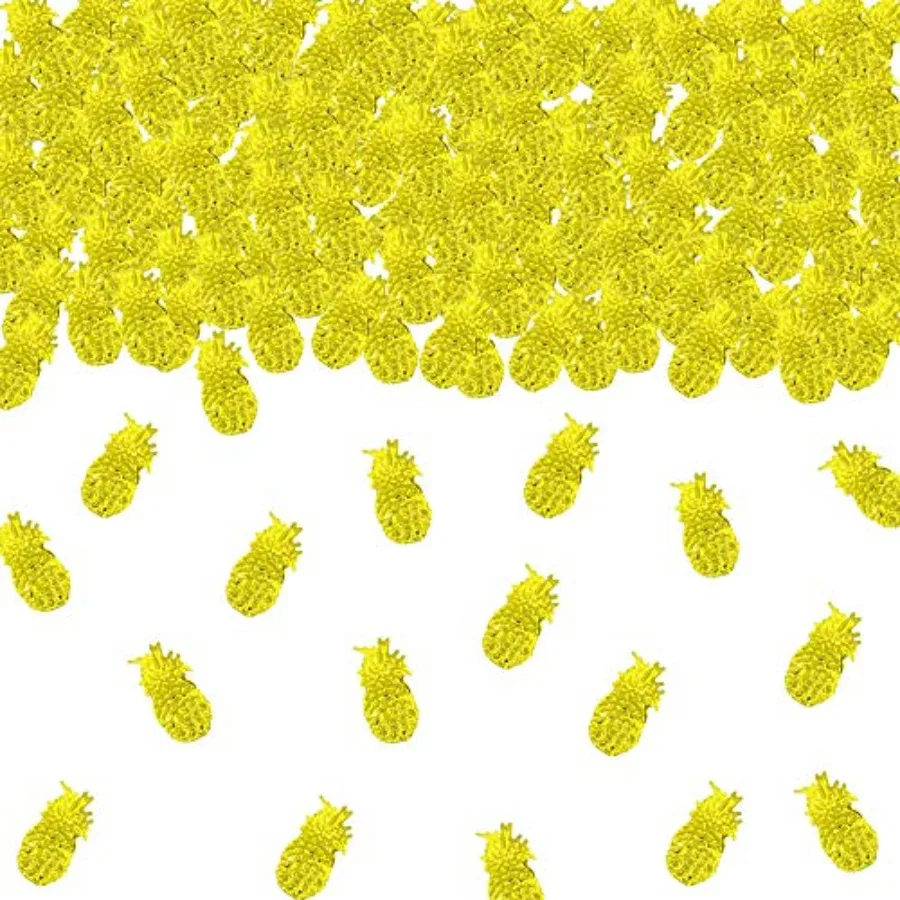 Confettis d'été à paillettes d'ananas, décoration de Table pour cadeaux de fête, pour Luau Tropical, Jungle hawaïenne, plage, thème de mariage, partie d'île